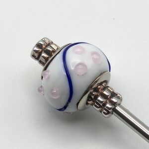 Dot Royale Blushline Stainless Steel Hair Stick Raised Dot Lamp Glass